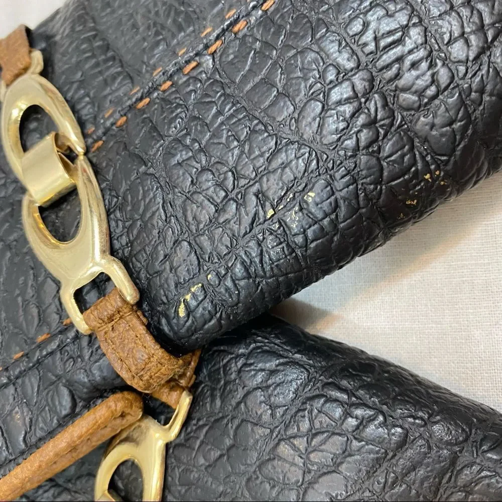 Vintage New With Tags Snuggler by Aris Black‎ Faux Leather Gloves Size Large